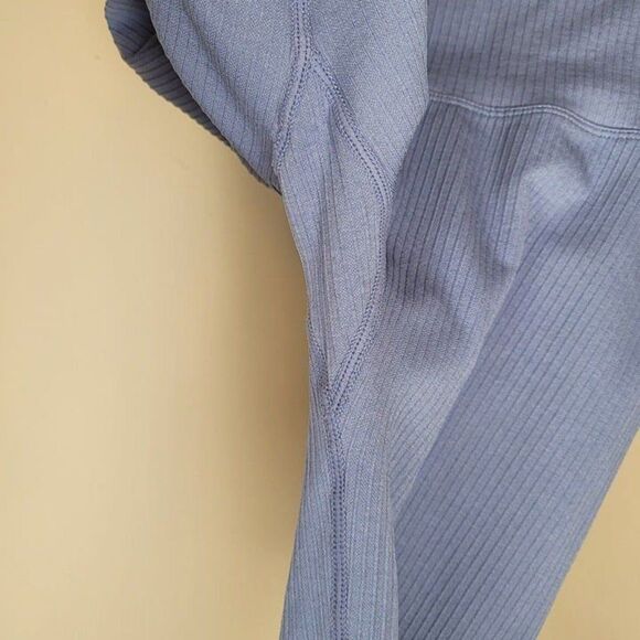 Balance Athletica Size L Vitality Linear Ribbed Leggings Peace Blue - Picture 8 of 9